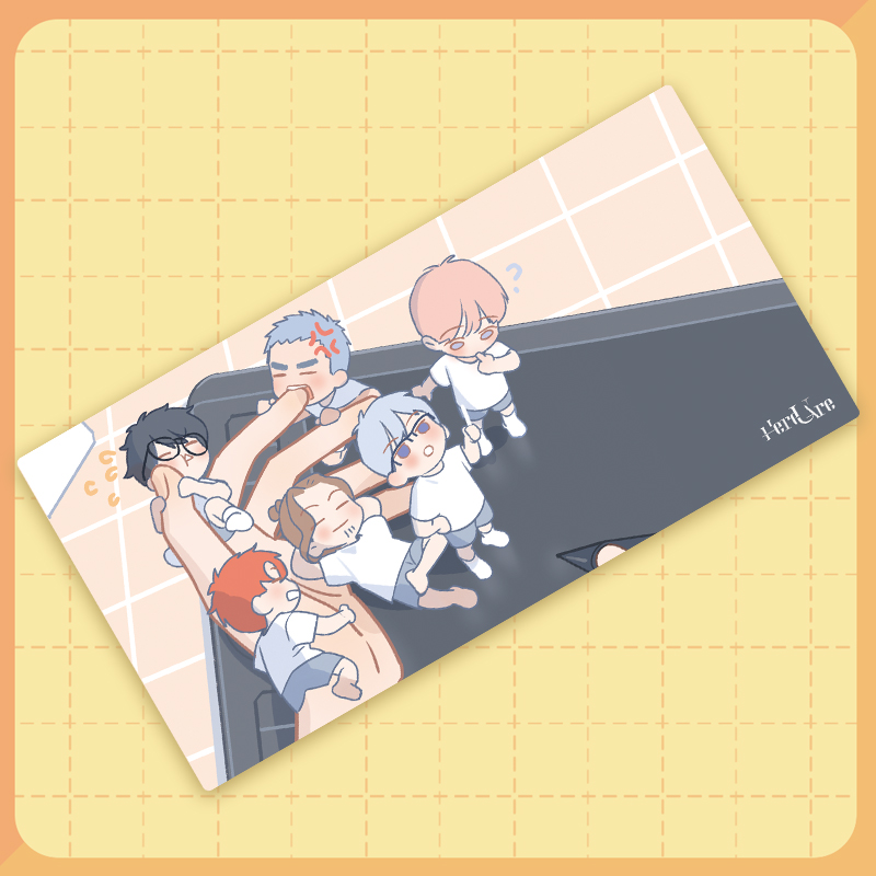 Gaming Desk Mat - Aquí U Are Manga Art Gaming