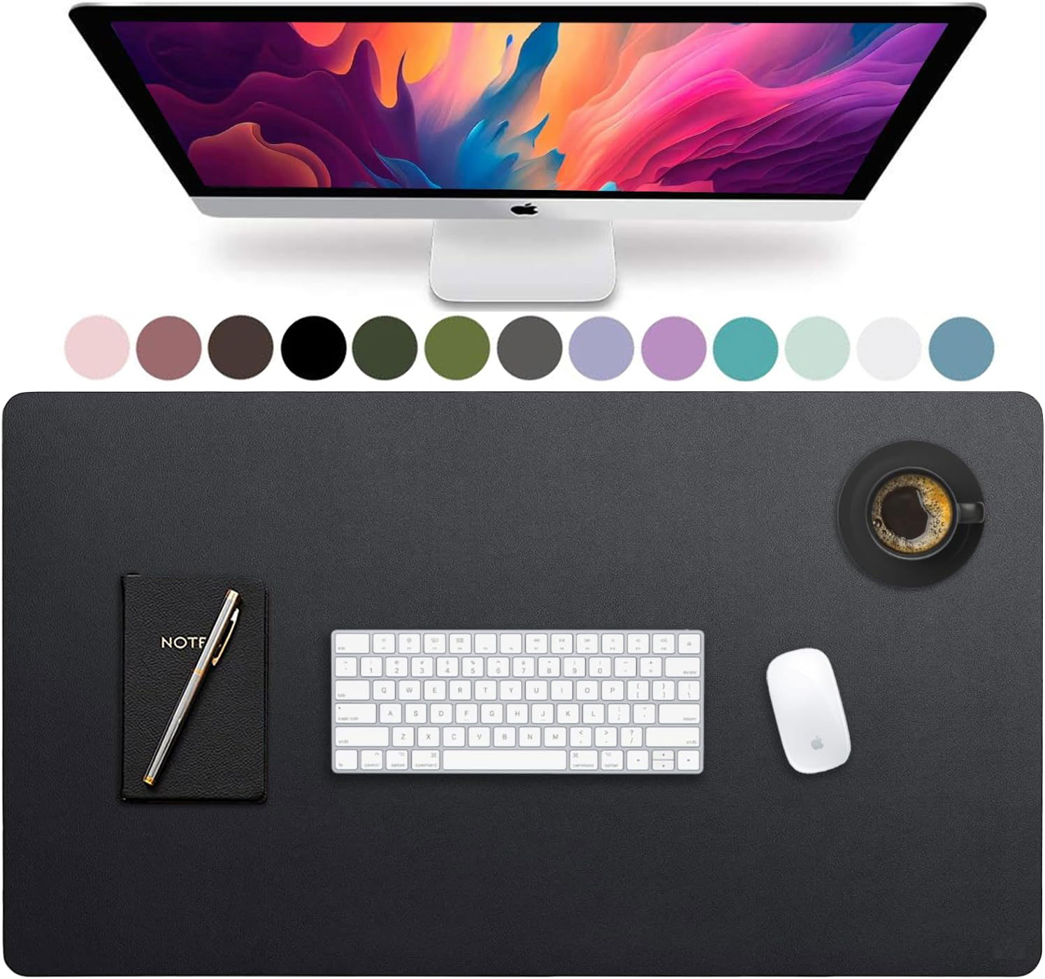 Gaming Desk Mat - Alfombrilla de Escritorio Grande de Cuero,