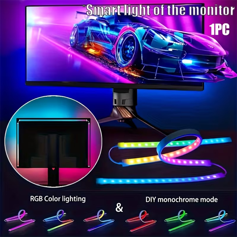 Pc Gaming Game - Tira de Luces RGB para Juegos,