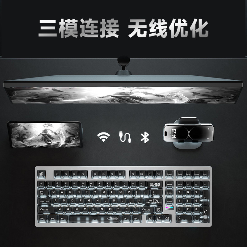 Teclado mecánico inalámbrico W - Pc Gaming Desk reseña y precio