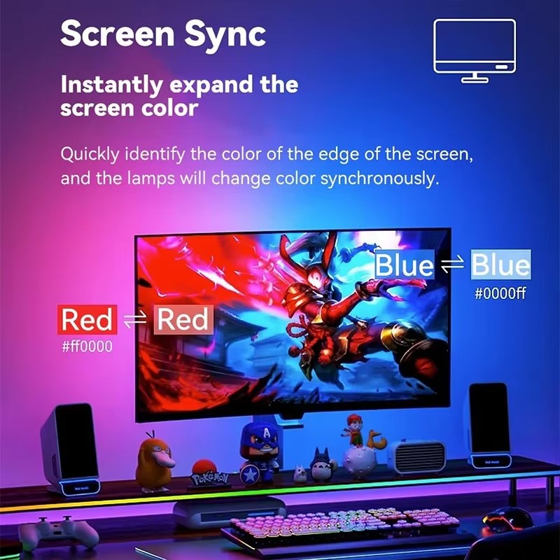 Tira de Luces RGB para Juegos, - Pc Gaming Game reseña y precio