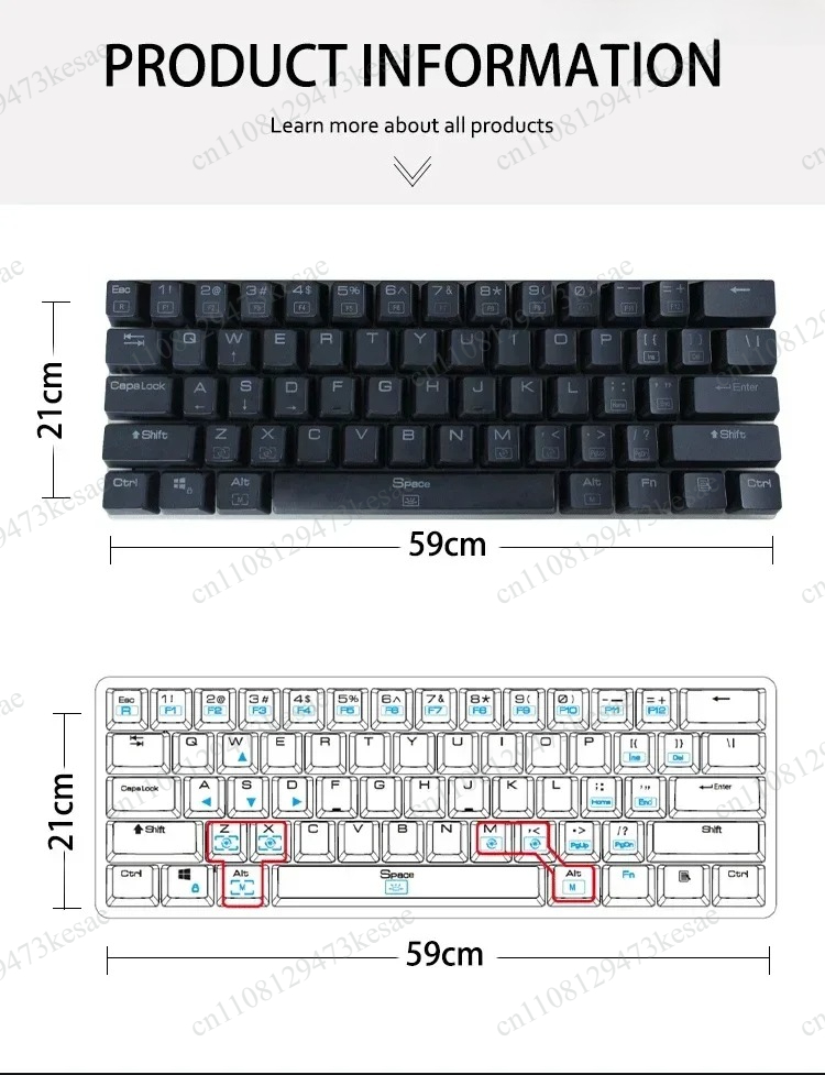 Teclado Mecánico para Juegos K - Anti-Ghosting Keyboard reseña y precio