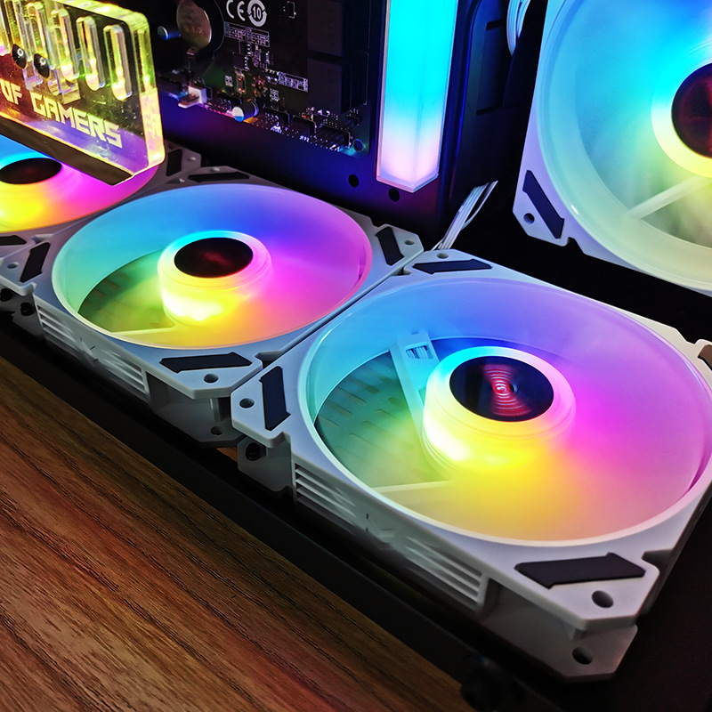 Ventilador de caja ARGB de 120 - Pc Gaming Desk reseña y precio