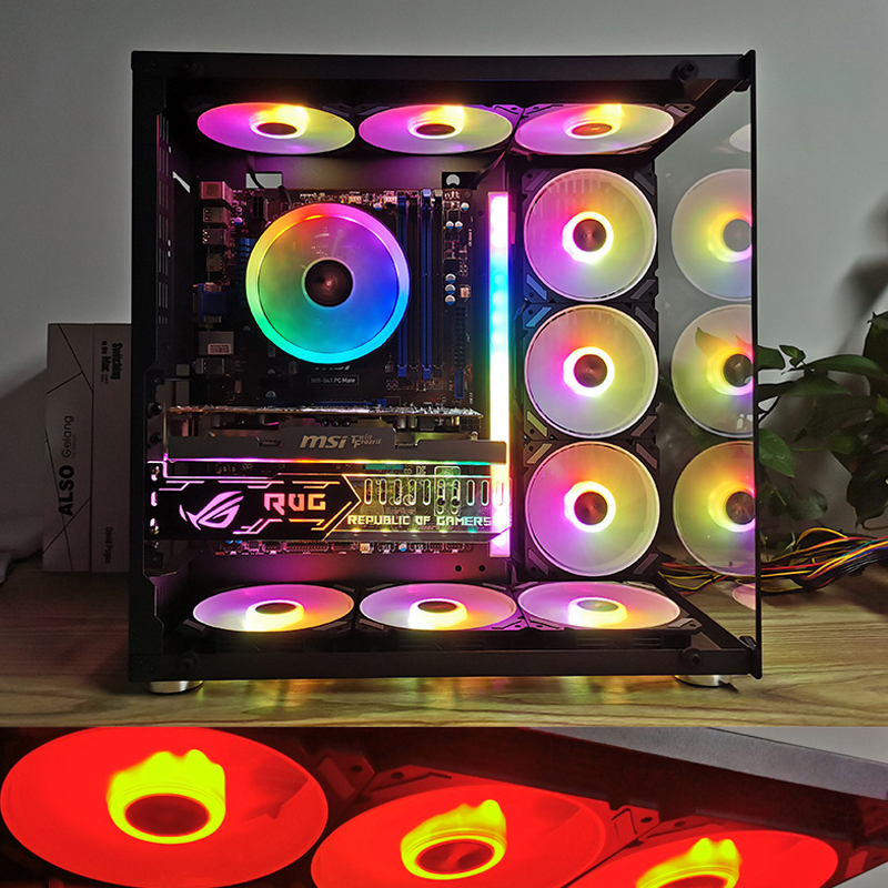 Ventilador de caja ARGB de 120 - Pc Gaming Desk reseña y precio