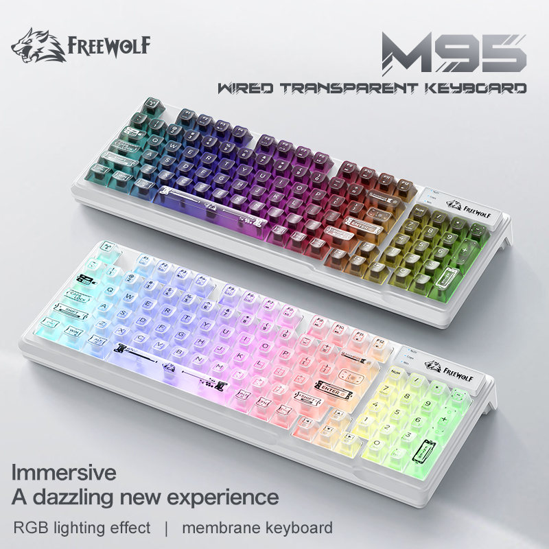 Teclado RGB Transparente con C - Anti-Ghosting Keyboard reseña y precio